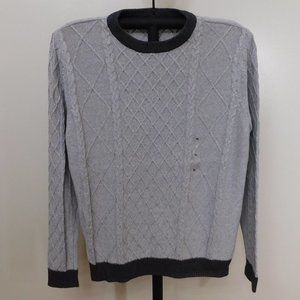 Club Room Mixed Cable Knit Crew Neck Sweater - XL